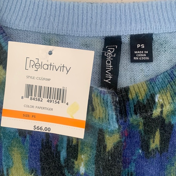 NWT Relativity Button Up Soft Sweater Ladies Sz SP - Picture 2 of 5